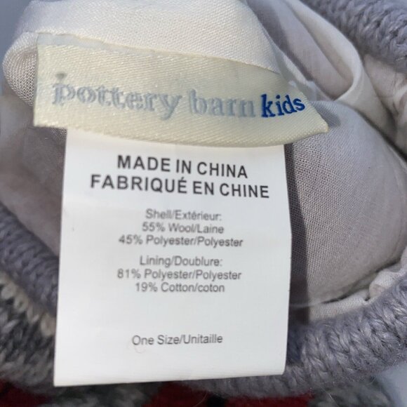 Pottery Barn Kids Train Natural Fair Isle Wool Stocking Monogramming Error 27 in - Picture 11 of 15